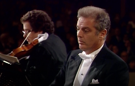 Itzhak Perlman and Daniel Barenboim perform Brahms' Violin Sonata No. 2