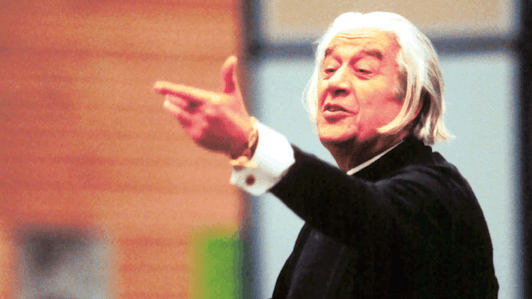 Sergiu Celibidache ensaya el Adagio de la Sinfonía n.° 9 de Bruckner