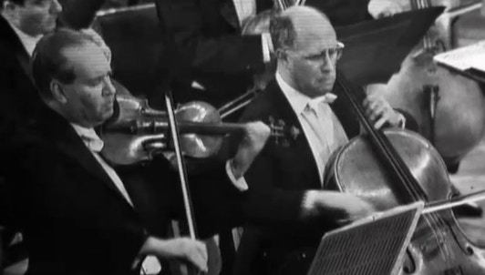 David Oïstrakh et Mstislav Rostropovitch interprètent Double concerto et le Concerto pour violon de Brahms