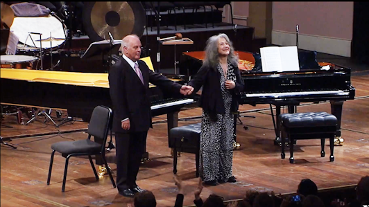 Martha Argerich and Daniel Barenboim perform Schumann, Debussy, and Bartók