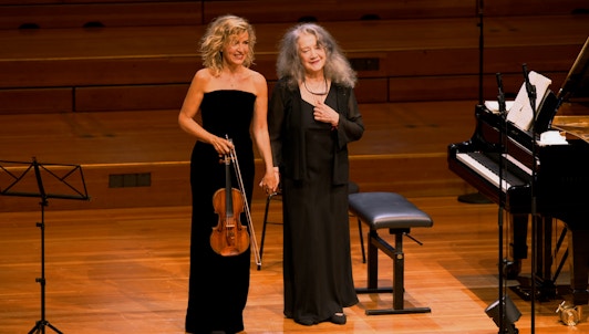 Martha Argerich, Anne-Sophie Mutter, and Mischa Maisky perform Beethoven and Mendelssohn