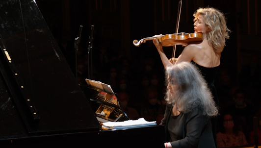 Martha Argerich, Anne-Sophie Mutter, and Susanne Barner perform Franck and Prokofiev