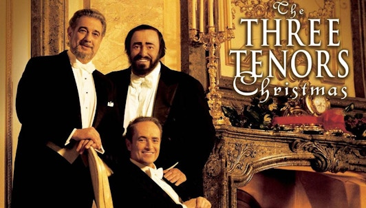 The Three Tenors Luciano Pavarotti, Plácido Domingo, and José Carreras sing Christmas Music