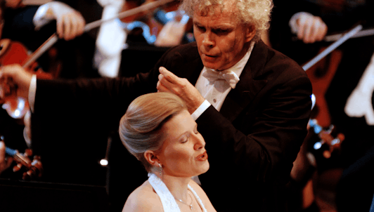 Sir Simon Rattle conducts Carl Orff's Carmina Burana – With Sally Matthews, Lawrence Brownlee, and Christian Gerhaher